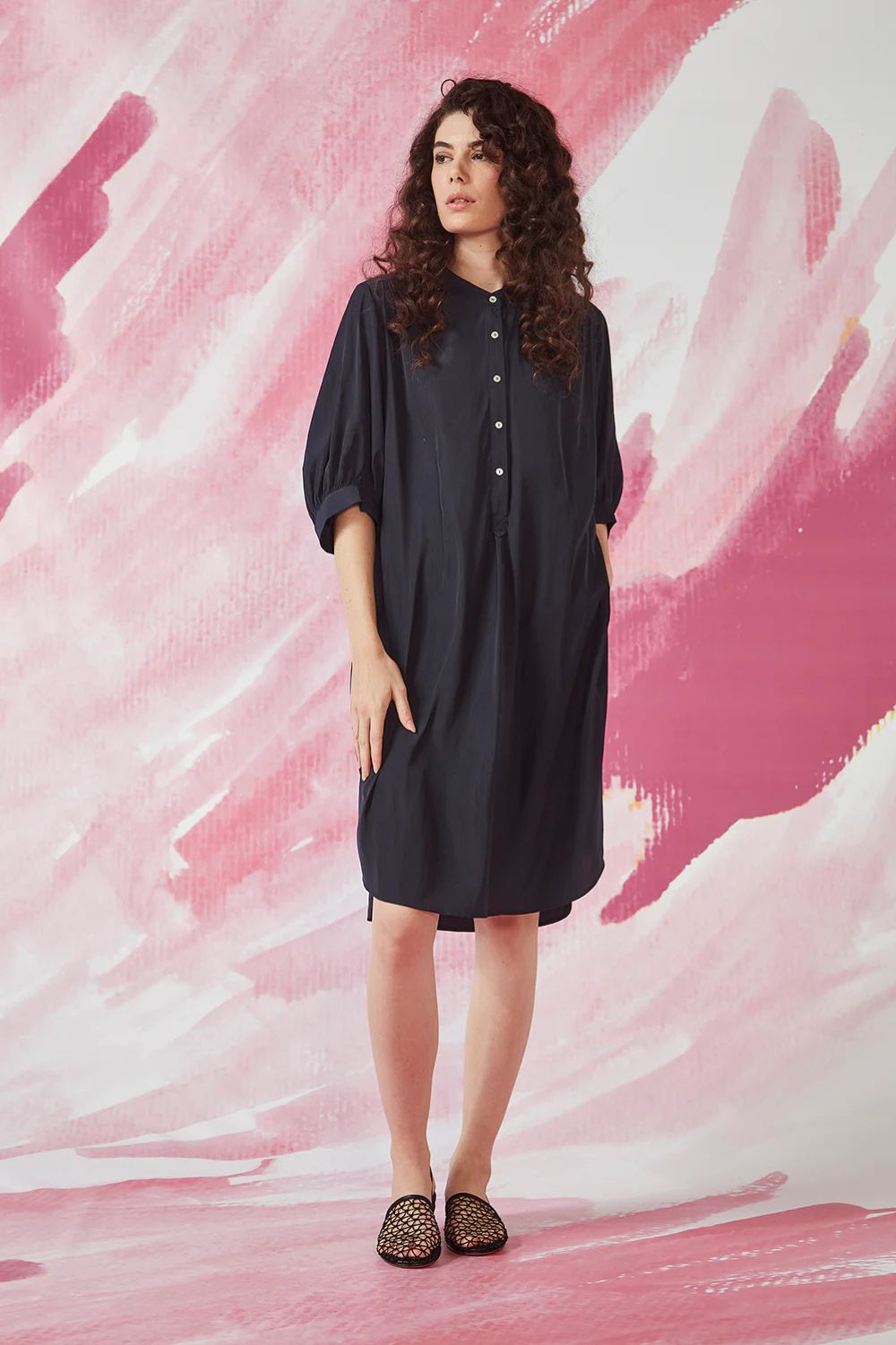 Glide By Verge Strike Dress | Midnight_Silvermaple Boutique