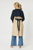 Gordon Smith Bree Trench Coat | Natural/Navy_Silvermaple Boutique