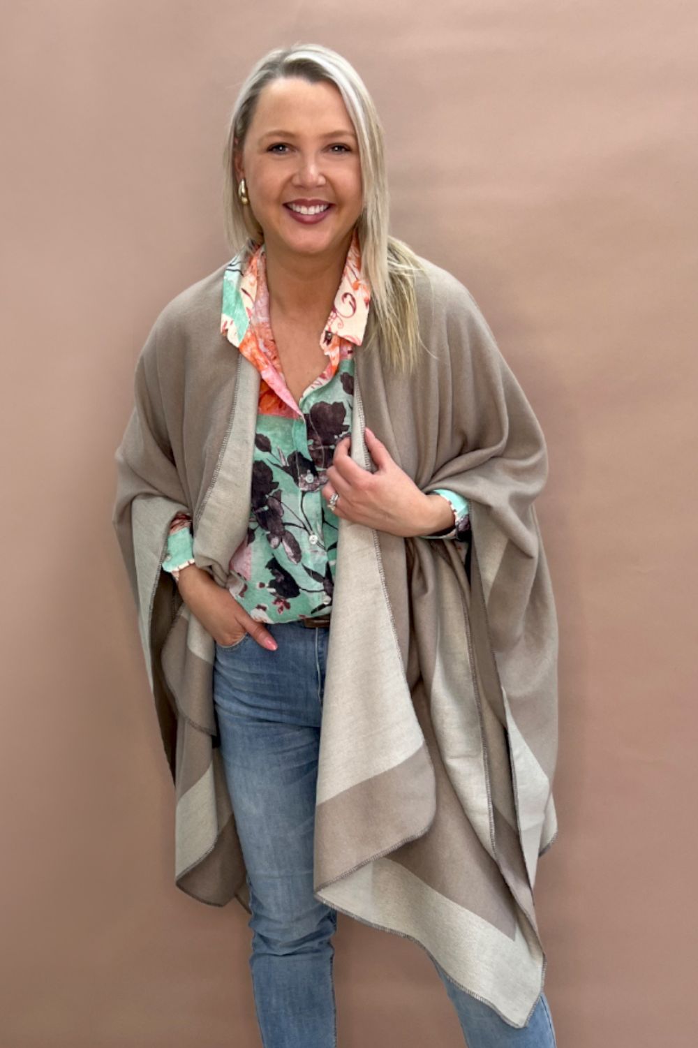 Gordon Smith Reversible Wrap | Natural_Silvermaple Boutique