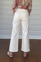 Gordon Smith Hudson Wide Leg Jean | Ivory_Silvermaple Boutique