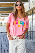 Hammill & Co Frenchie Tee | Hot Pink_Silvermaple Boutique