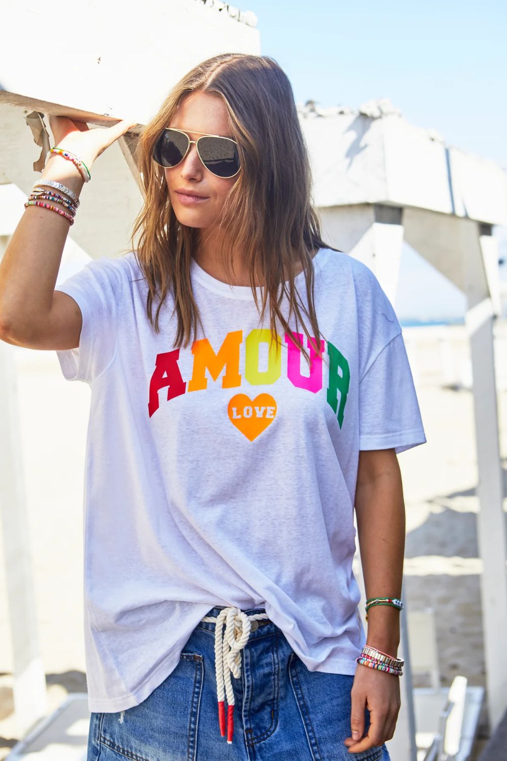 Hammill & Co Amore Tee | White_Silvermaple Boutique