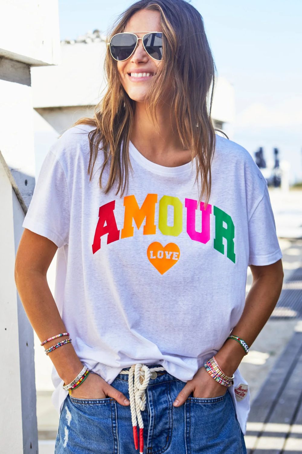 Hammill & Co Amore Tee | White_Silvermaple Boutique