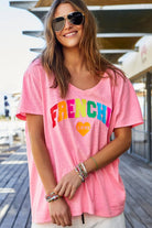 Hammill & Co Frenchie Tee | Hot Pink_Silvermaple Boutique