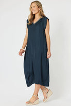 Hammock & Vine Traveller Luxe Dress | Navy_silvermaple boutique