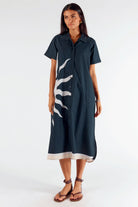 ITAMI Soleil Shirt Dress | Black_Silvermaple Boutique