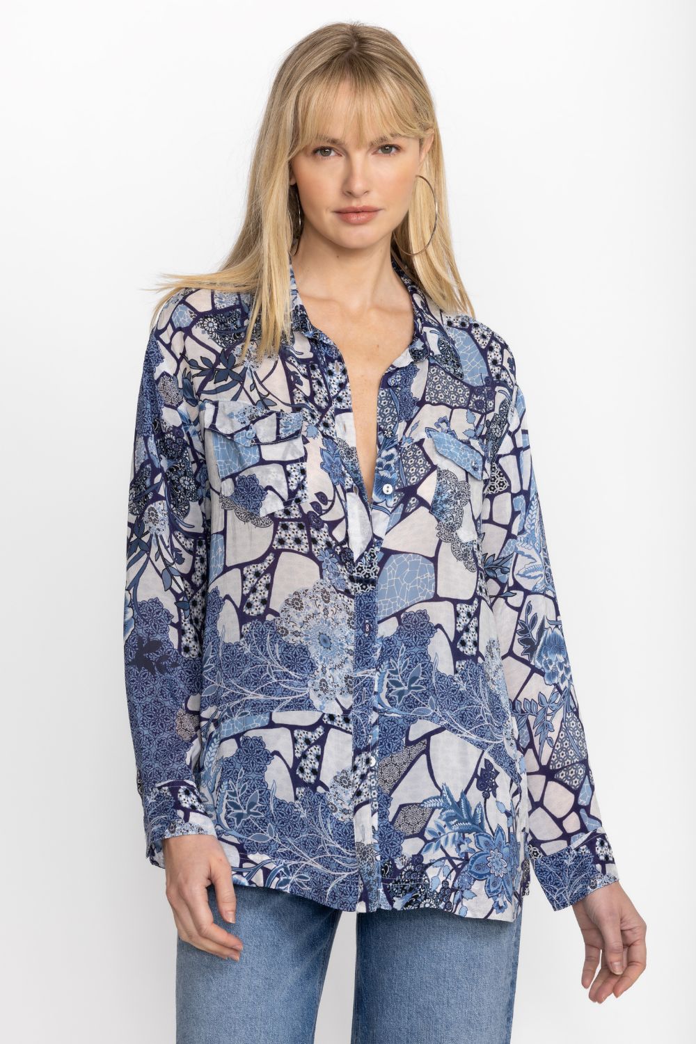 Johnny Was Moonlight Leya Button Up | Multi_Silvermaple Boutique