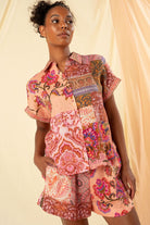 Kachel Victoria Shirt | Pink Patchwork_Silvermaple Boutique