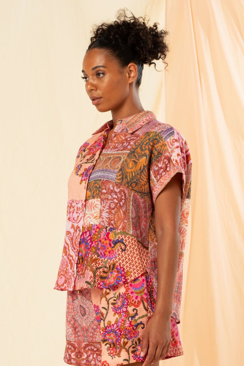 Kachel Victoria Shirt | Pink Patchwork_Silvermaple Boutique