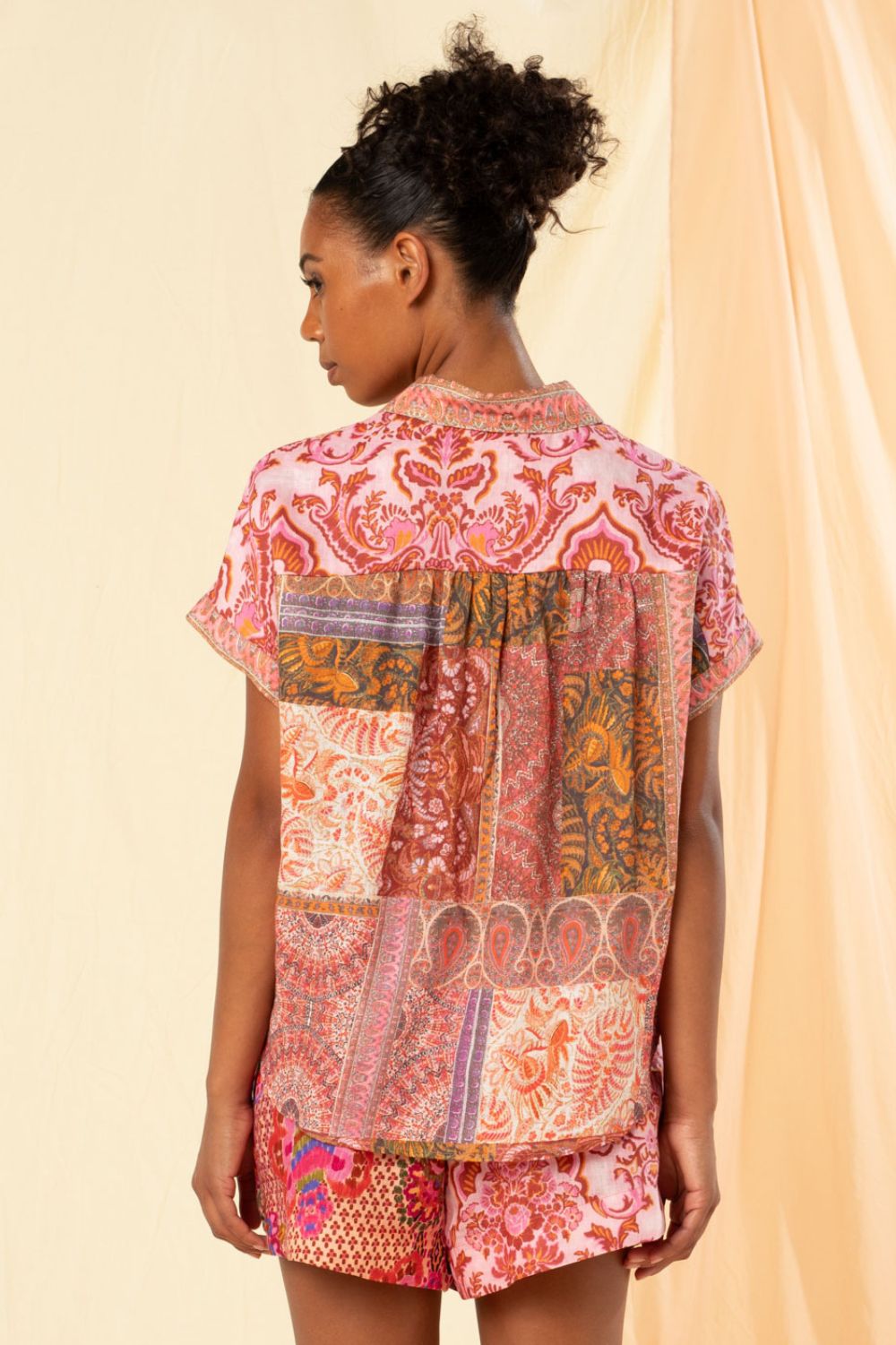 Kachel Victoria Shirt | Pink Patchwork_Silvermaple Boutique