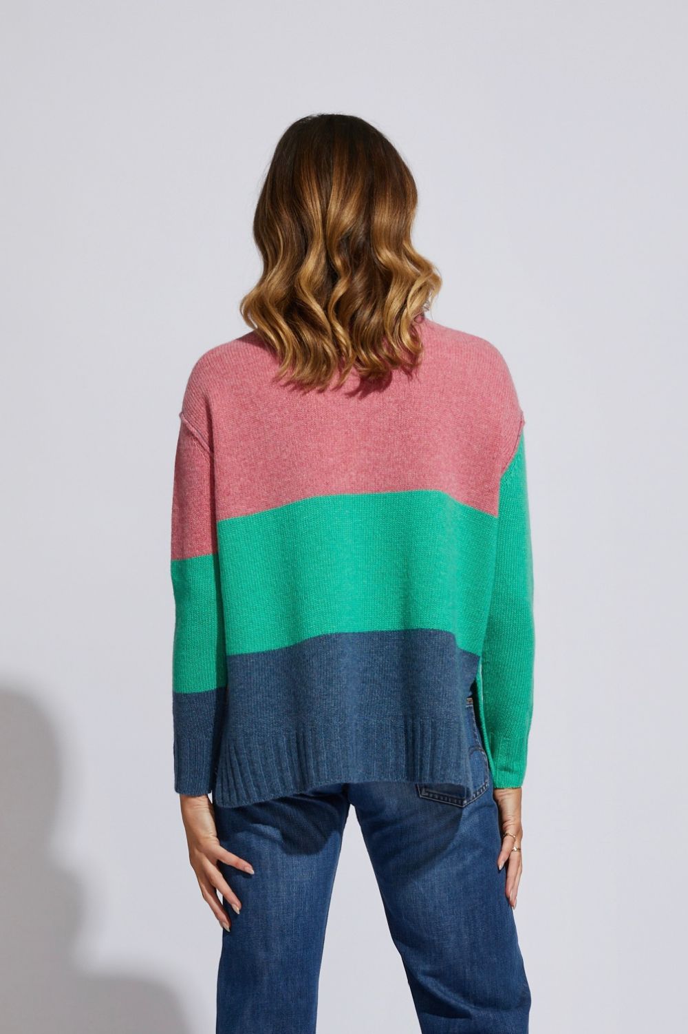 LD&Co Ziggy Zag Jumper | Denim _Silvermaple Boutique