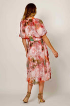 La Strada Amara Shirt Dress | Pink/Olive Floral_Silvermaple Boutique