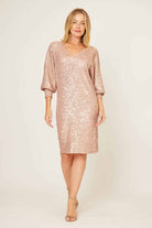 La Strada Phoebe Bling Dress | Champagne _Silvermaple Boutique