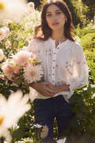 Lania Flora Shirt | White_Silvermaple Boutique