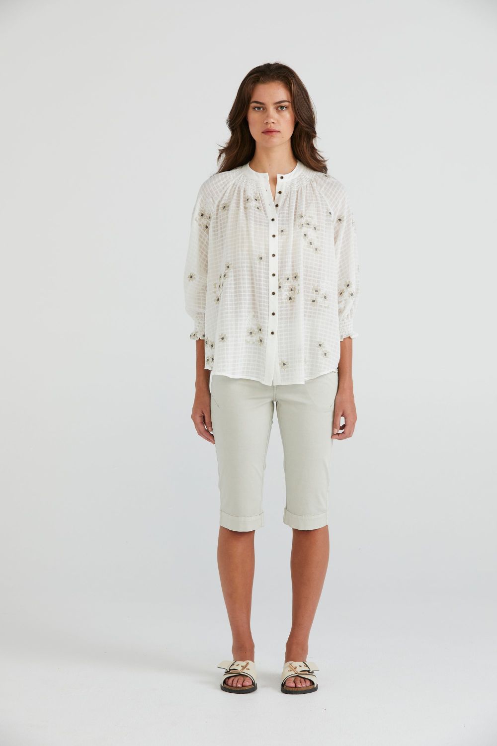 Lania Flora Shirt | White_Silvermaple Boutique