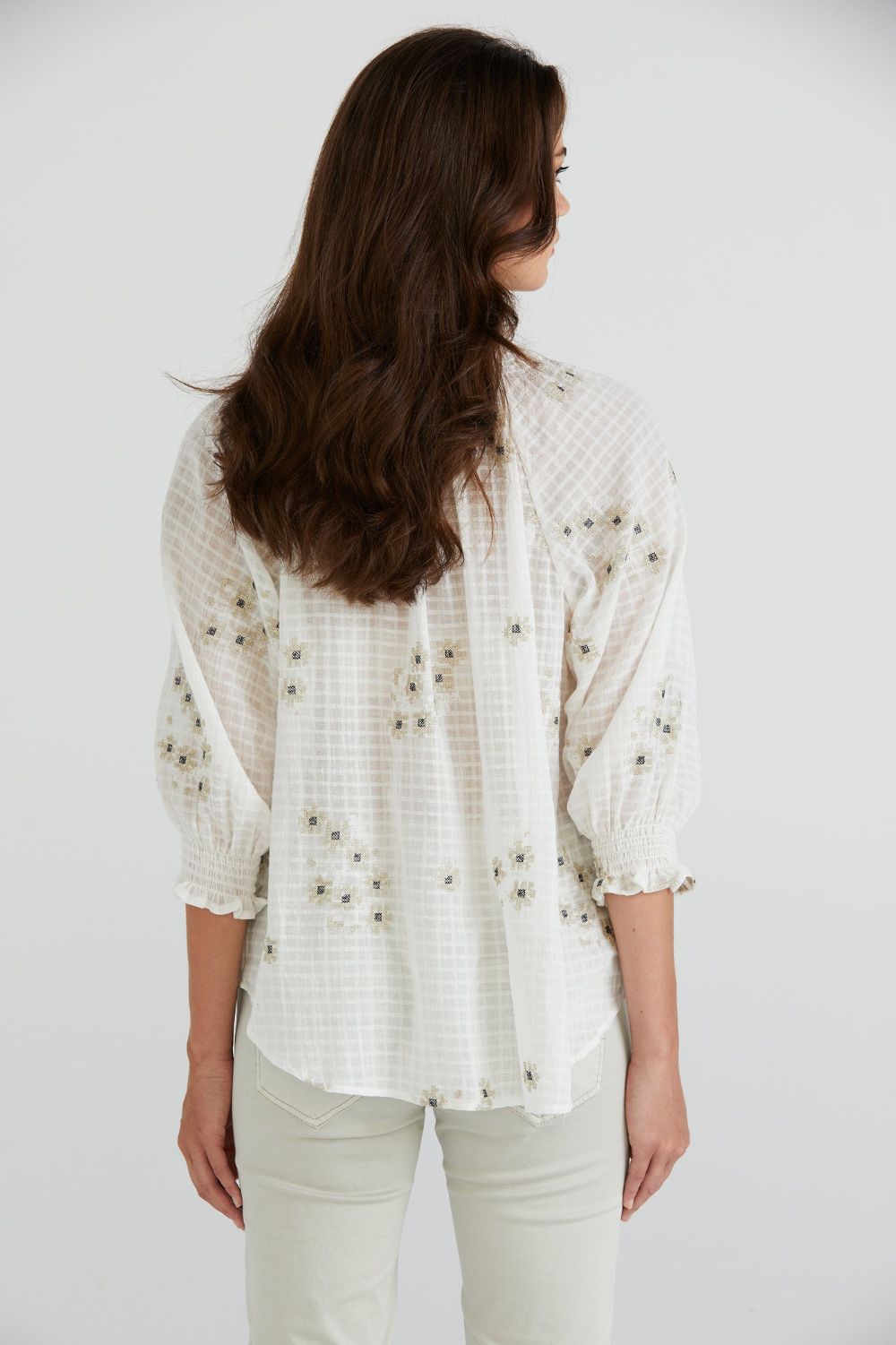 Lania Flora Shirt | White_Silvermaple Boutique