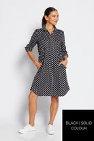 Philosophy Leasa Shirt Dress | Black_Silvermaple Boutique