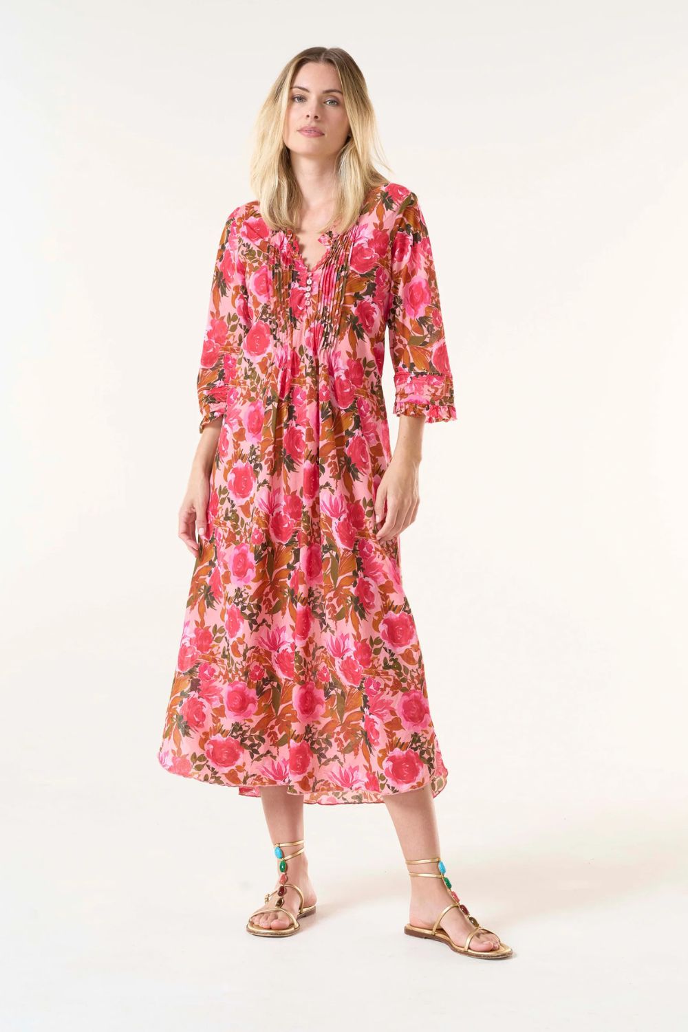 Oneseason Long Poppy Dress | Paloma | Rose_Silvermaple Boutique