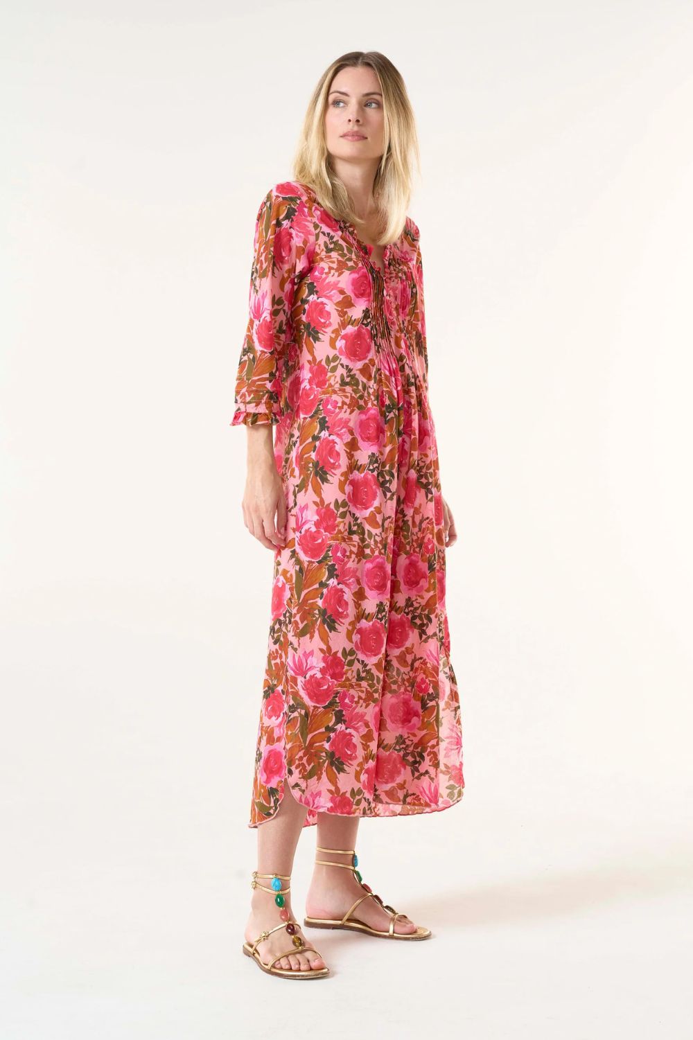 Oneseason Long Poppy Dress | Paloma | Rose_Silvermaple Boutique