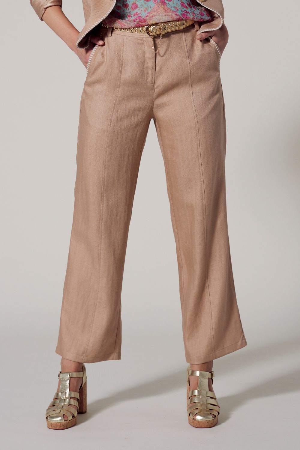 Loobie's Story Cortona Pant | Biscuit _Silvermaple Boutique