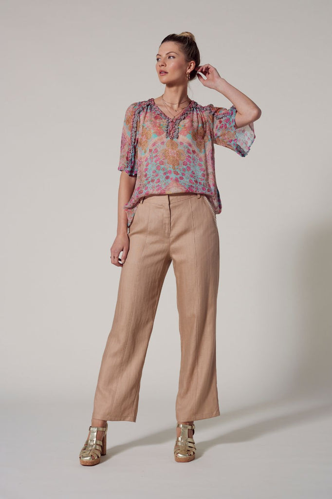 Loobie's Story Cortona Pant | Biscuit _Silvermaple Boutique