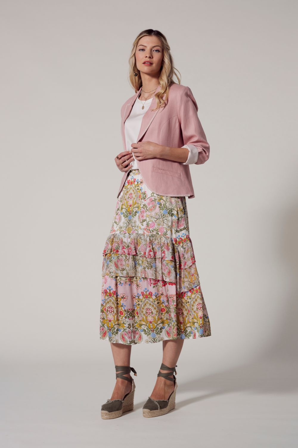 Loobie's Story Siena Skirt | Blush Multi_Silvermaple Boutique