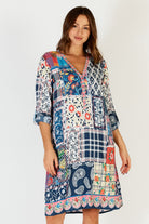 Lula Life Birdie Shirt Dress | Navy Multi_Silvermaple Boutique