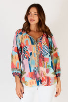 Lula Life Solaire Shirt | Multi Print_Silvermaple Boutique