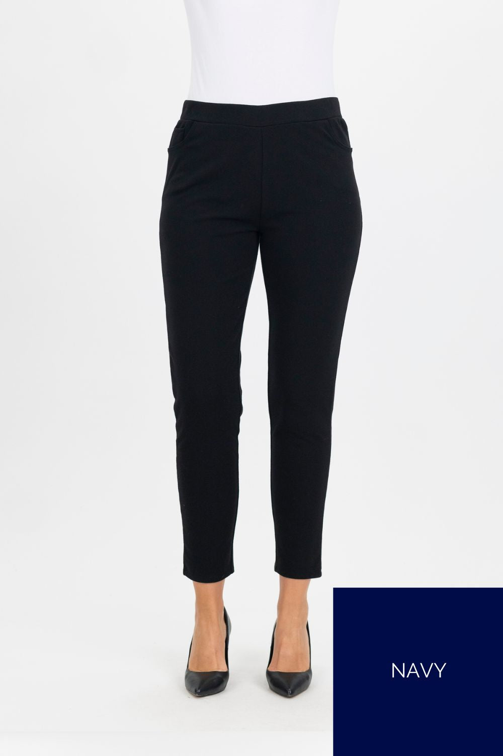 Inside Brushed Pant | Navy - Silvermaple Boutique