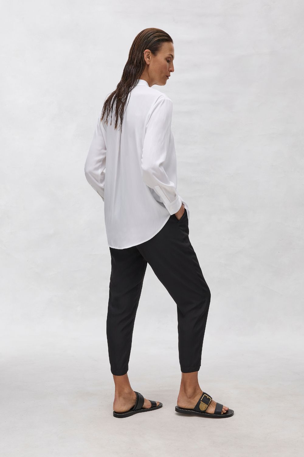 Mela Purdie Keyhole Shirt | White_Silvermaple Boutique