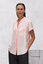 Mela Purdie Stand Shirt | Platinum_Silvermaple Boutique