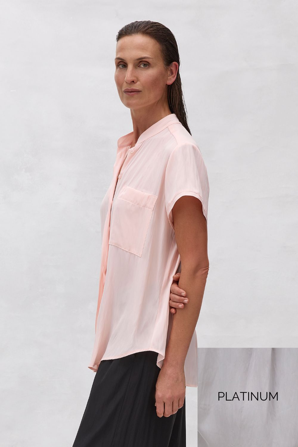 Mela Purdie Stand Shirt | Platinum_Silvermaple Boutique