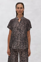 Mela Purdie Stand Shirt | Praline Panther_Silvermaple Boutique