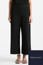 Mela Purdie Crop Palazzo Pant | French Navy_Silvermaple Boutique