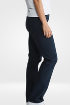 Straight Pant Microprene | Navy - Silvermaple Boutique