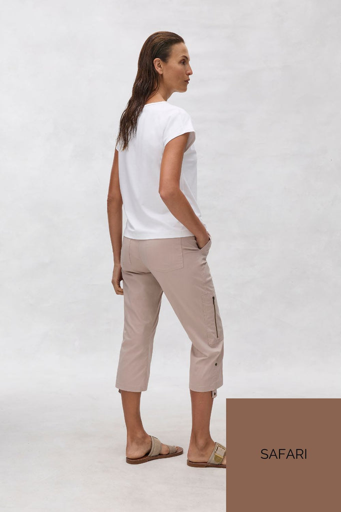 Mela Purdie Cropped Zip Cargo | Safari_Silvermaple Boutique