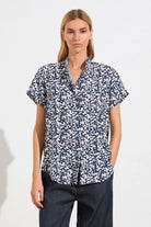 Mela Purdie Soft Stand Shirt | Quill Print_Silvermaple Boutique