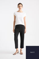 Mela Purdie Cropped Pant | French Navy_Silvermaple Boutique