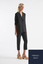 Mela Purdie Stretch Blazer | French Navy_Silvermaple Boutique