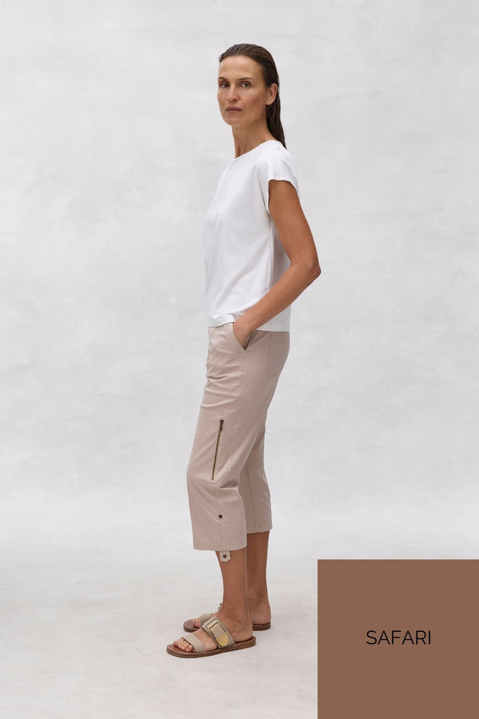 Mela Purdie Cropped Zip Cargo | Safari_Silvermaple Boutique