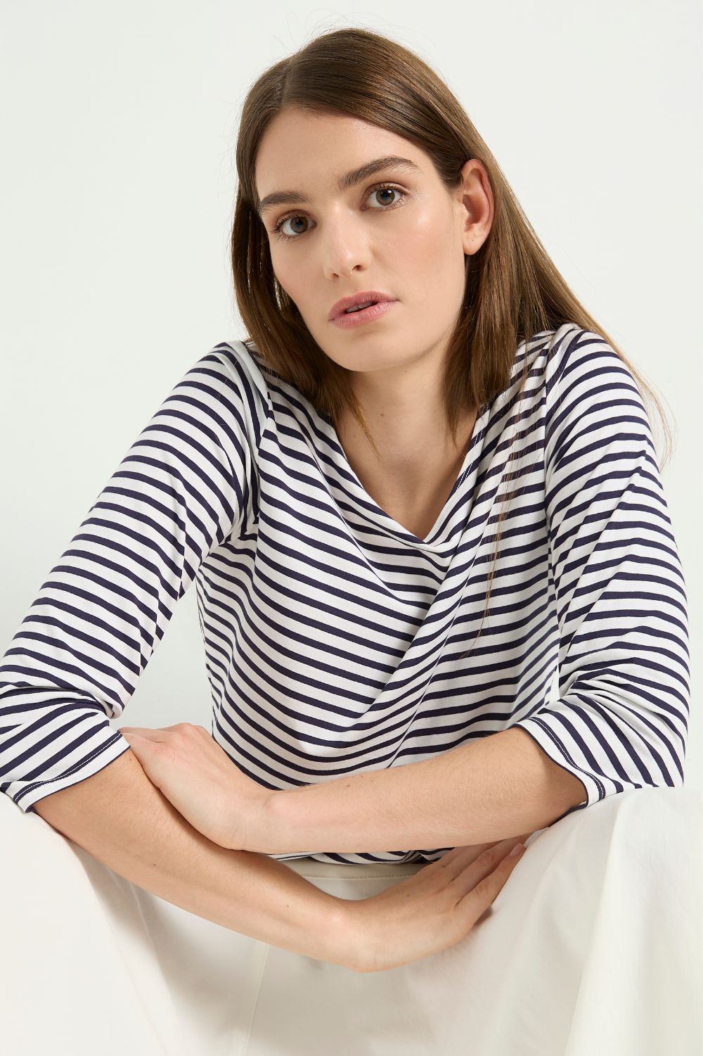 Mela Purdie Relaxed Boat Neck | Sapphire White_Silvermaple Boutique