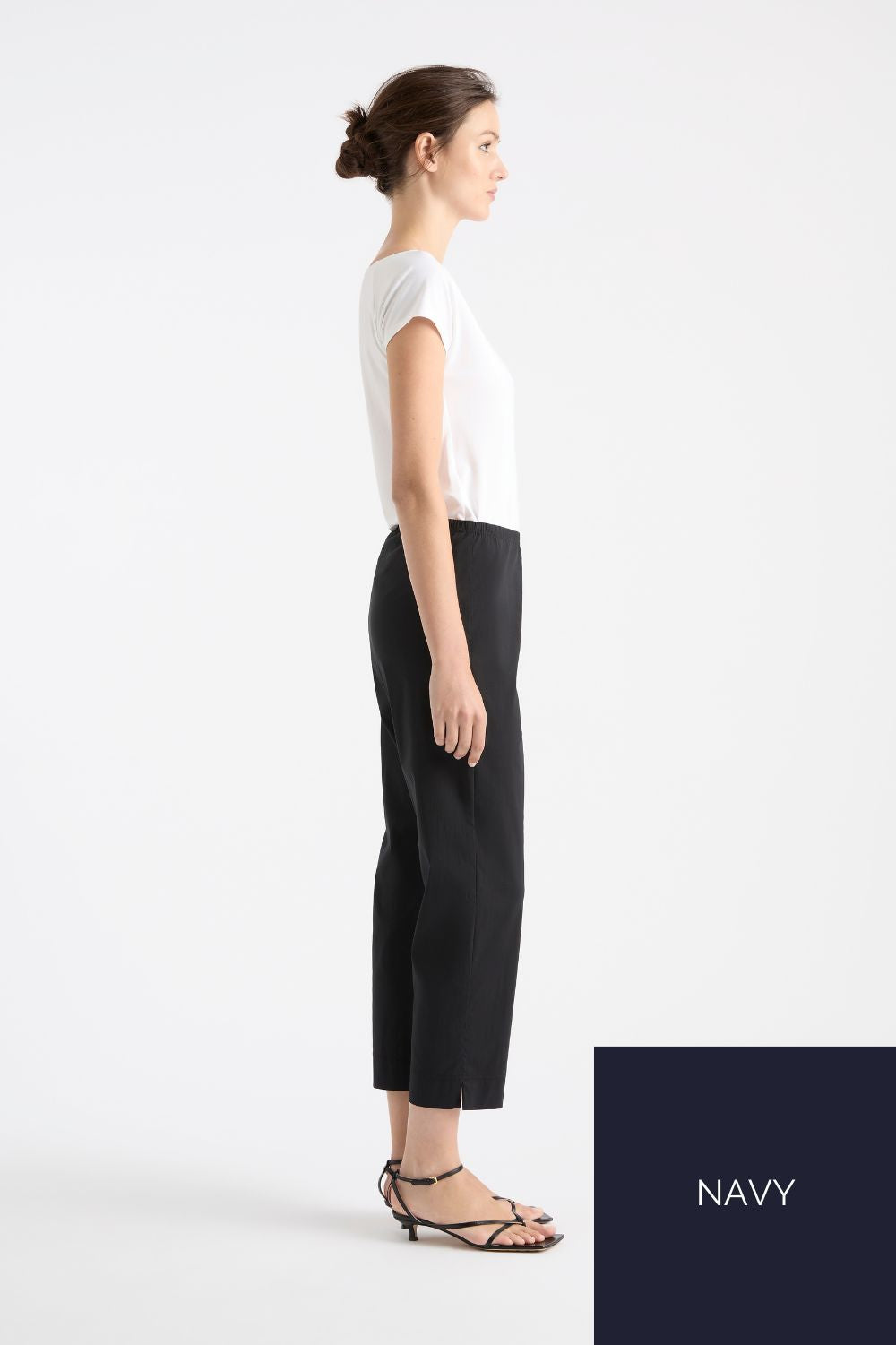 Mela Purdie Cropped Pant | French Navy_Silvermaple Boutique