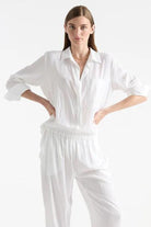 Mela Purdie Single Pocket Shirt | White - Silvermaple Boutique