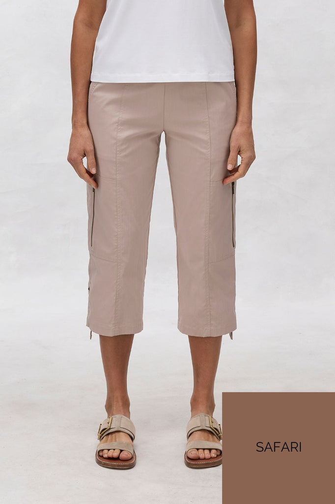 Mela Purdie Cropped Zip Cargo | Safari_Silvermaple Boutique