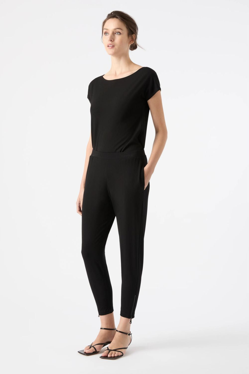 Mela Purdie Zip Stiletto Pant | Black - Silvermaple Boutique