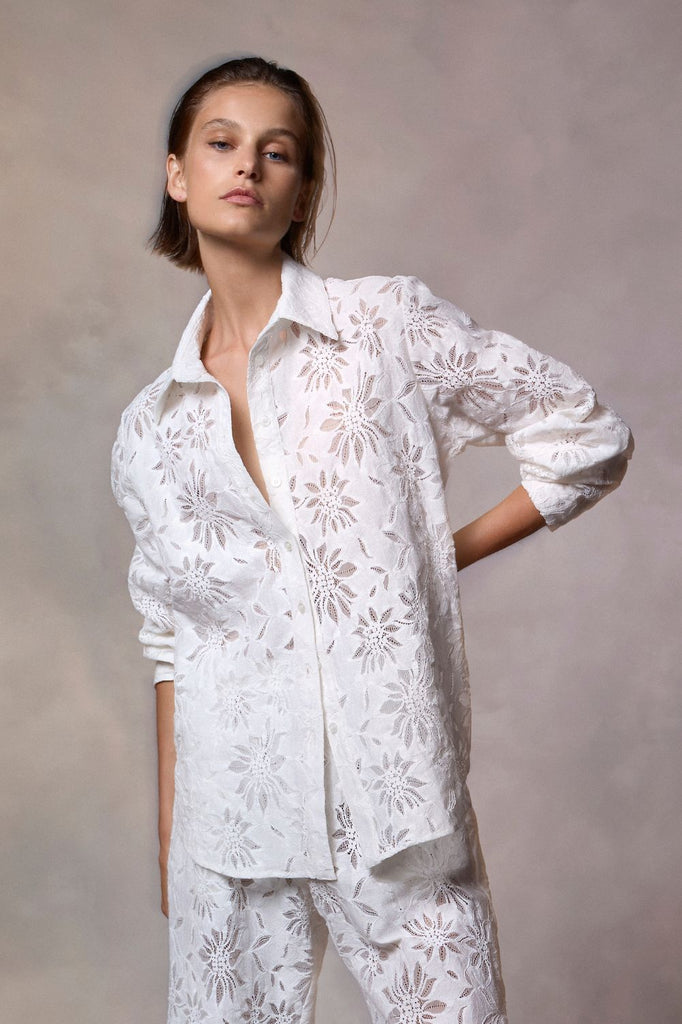 Mela Purdie Dart Shirt | Ivory_Silvermaple Boutique