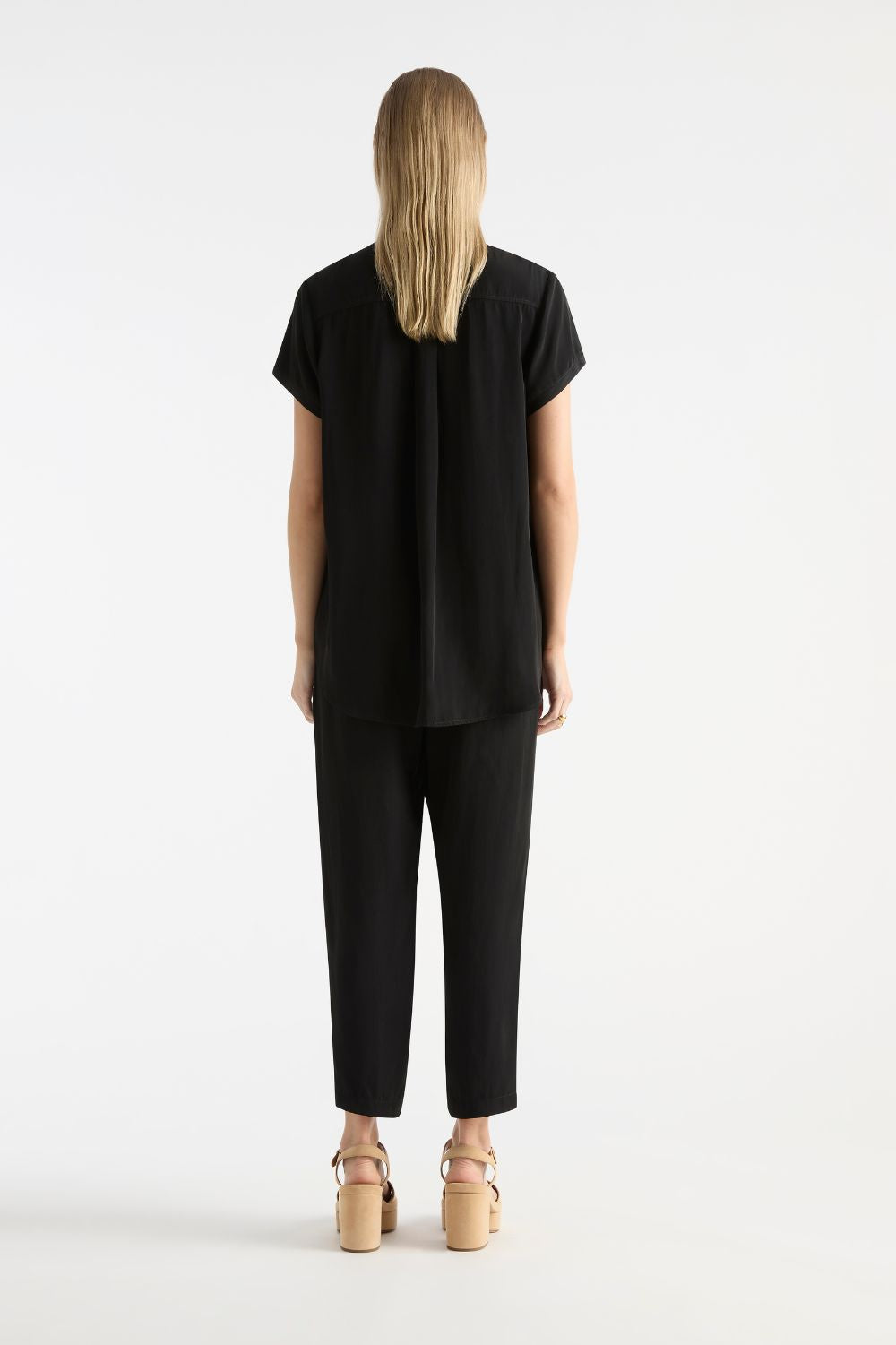 Mela Purdie Stand Shirt | Black_Silvermaple Boutique