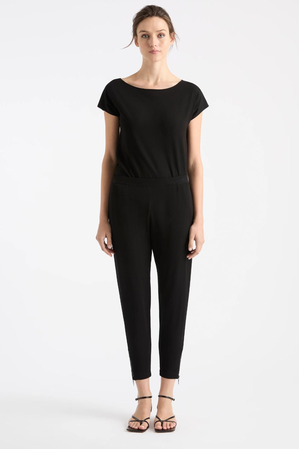 Mela Purdie Zip Stiletto Pant | Black - Silvermaple Boutique