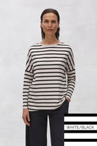 Mela Purdie Boat Sweater | White/Black_Silvermaple Boutique