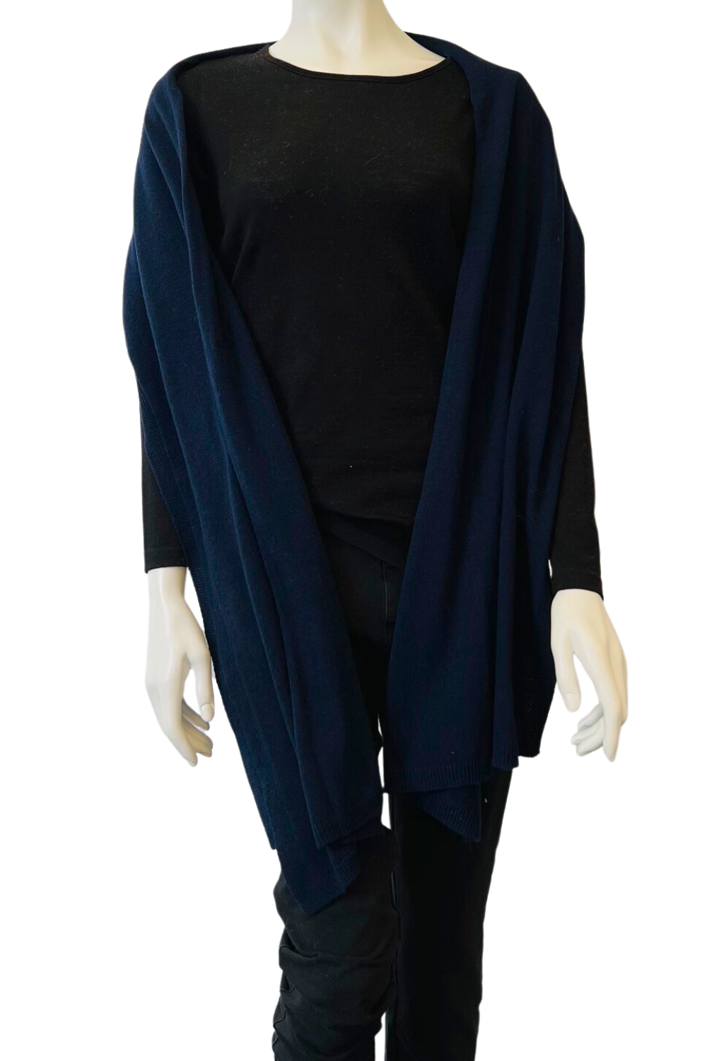 Silvermaple Boutique Amelie  Wrap Large | Navy_Silvermaple Boutique 